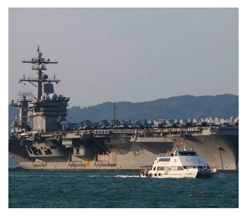 U.S. Navy Aircraft Carrier Pays Historic Visit to Vietnam 