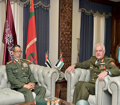 UAE, Jordanian Chiefs of Staff Discuss Military Cooperation