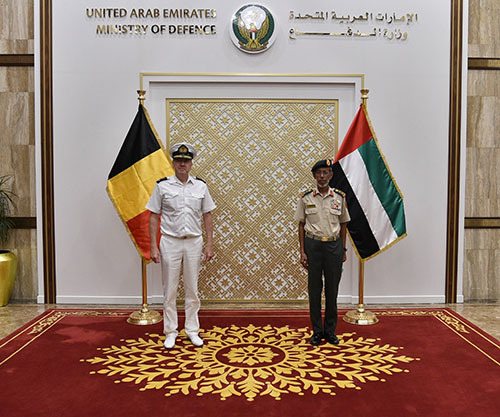 UAE Chief-of-Staff, Naval Forces Commander Receive Belgian Navy Commander