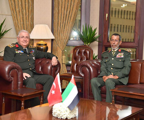UAE Chief of Staff Meets Turkish Defense Minister & Counterpart
