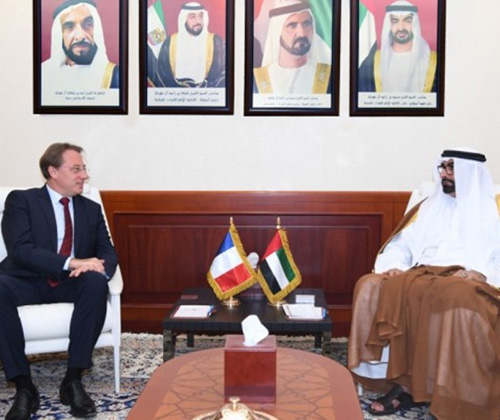 UAE Defense Minister Receives French Ambassador