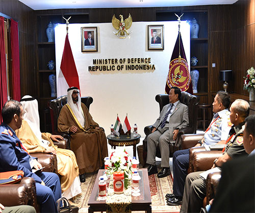 UAE Minister of State for Defence Affairs Meets Indonesian Minister of Defence
