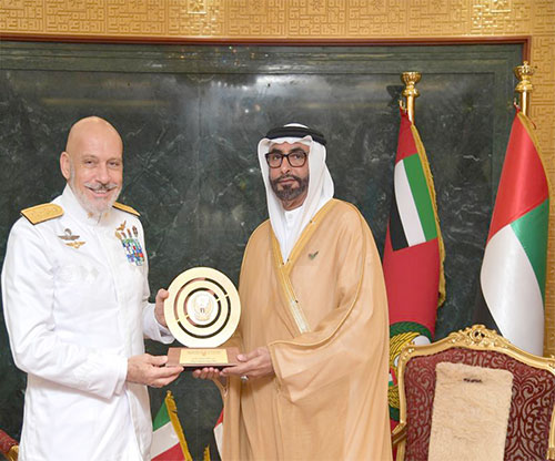 UAE Minister of State for Defense Affairs Receives Italian Chief of Defense Staff 