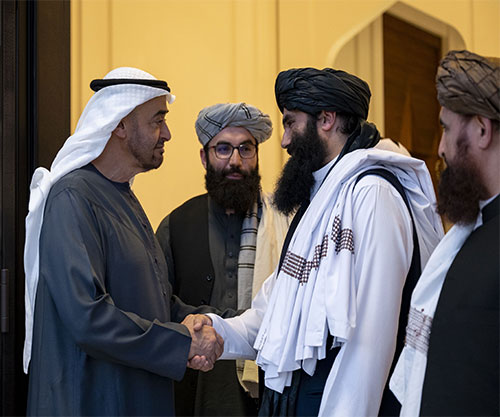 UAE President Receives Afghanistan’s Minister of Interior