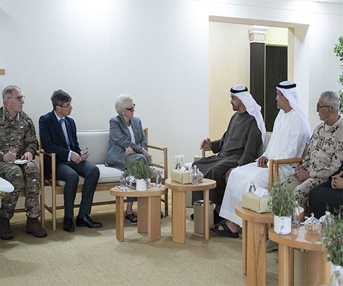UAE President Receives French Minister of the Armed Forces