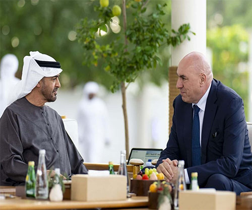 UAE President Receives Italian Defence Minister