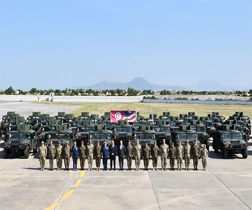 United States Delivers 48 High Mobility Multipurpose Wheeled Vehicles (HMMWVs) to Tunisian Army