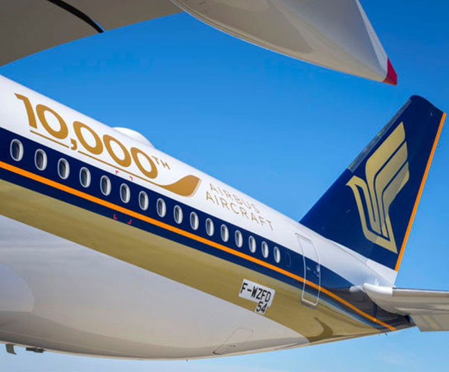 Airbus Celebrates Delivery of 10,000th Aircraft 