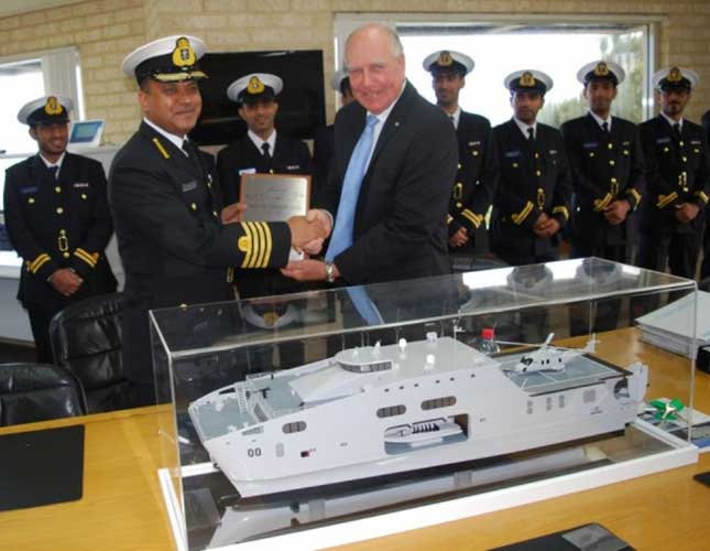 Austal Delivers Second High Speed Support Vessel to Oman