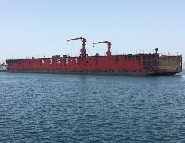 Abu Dhabi Ship Building Commissions First Floating Dock 