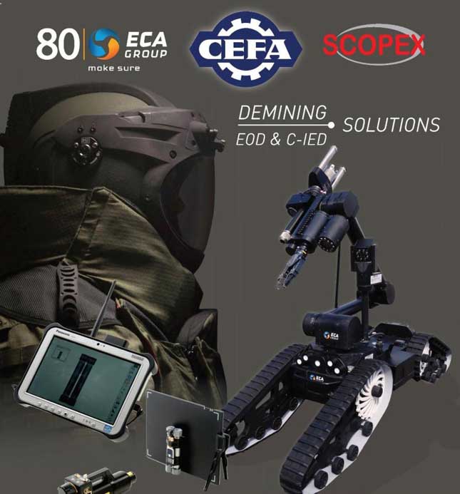 CEFA, ECA Group, SCOPEX to Offer Demining Solutions