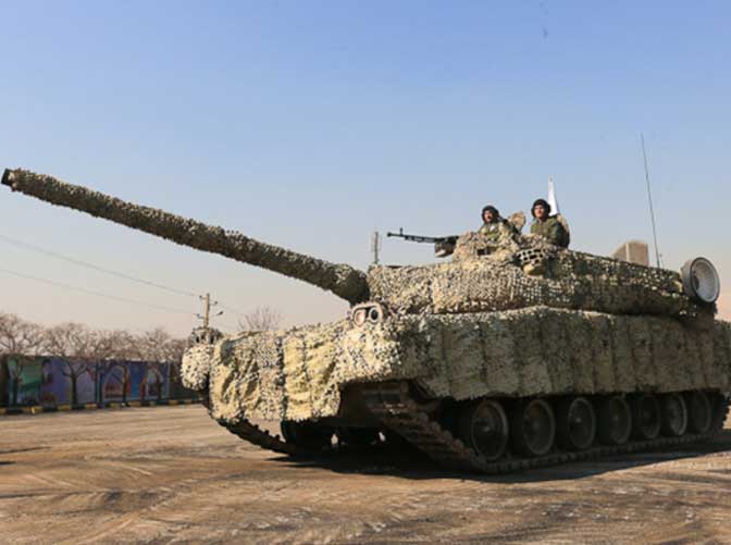 Iran Tests Active Protection System on Zolfaqar Tanks