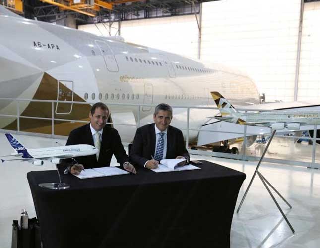 Etihad Airways Engineering, Airbus Sign MRO MoU 