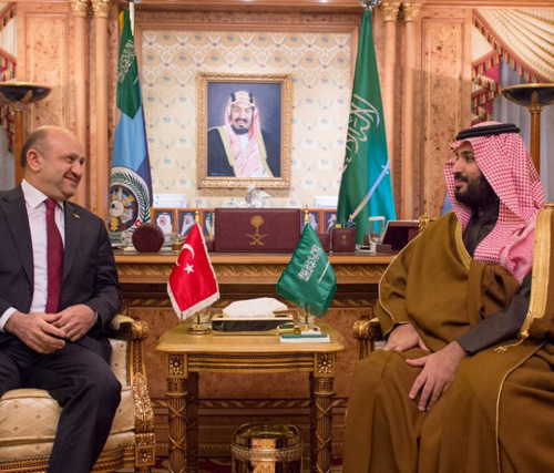 Saudi Defense Minister Receives Turkish Counterpart