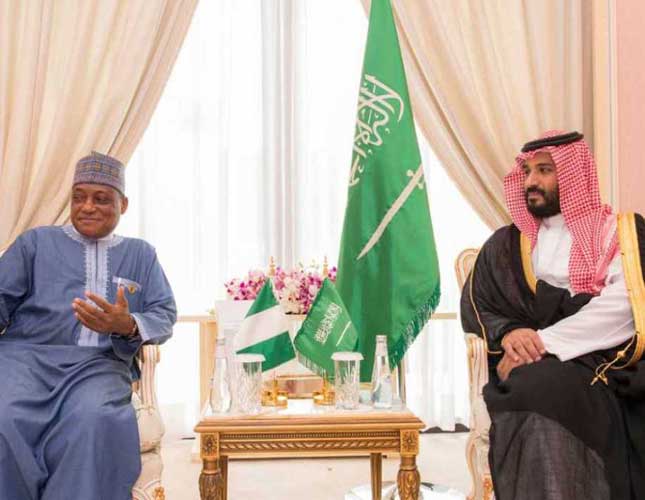 Saudi Defense Minister Receives Nigerian Counterpart