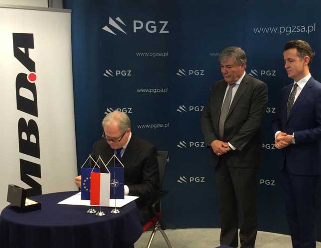 MBDA, PGZ Sign Missile Systems Cooperation Agreement 