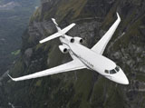 Dassault Falcon Business Jets at Abu Dhabi Air Expo 2012