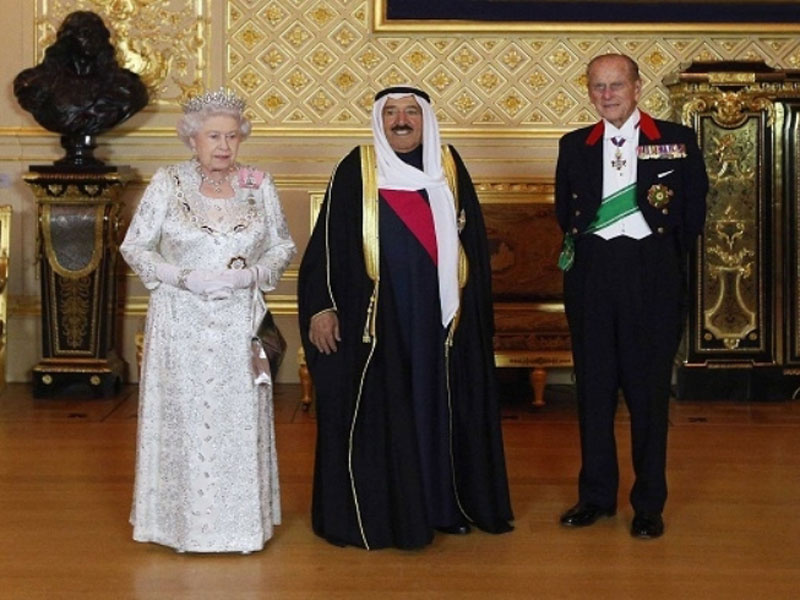Queen Elizabeth II Welcomes the Emir of Kuwait