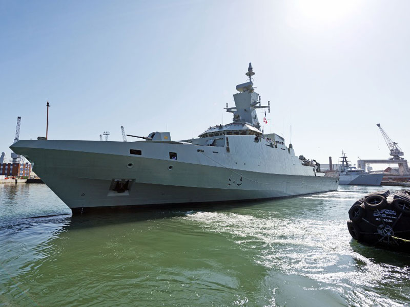 First Khareef Class Warship Reaches Oman