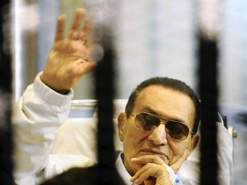 Mubarak Under Guard at Military Hospital