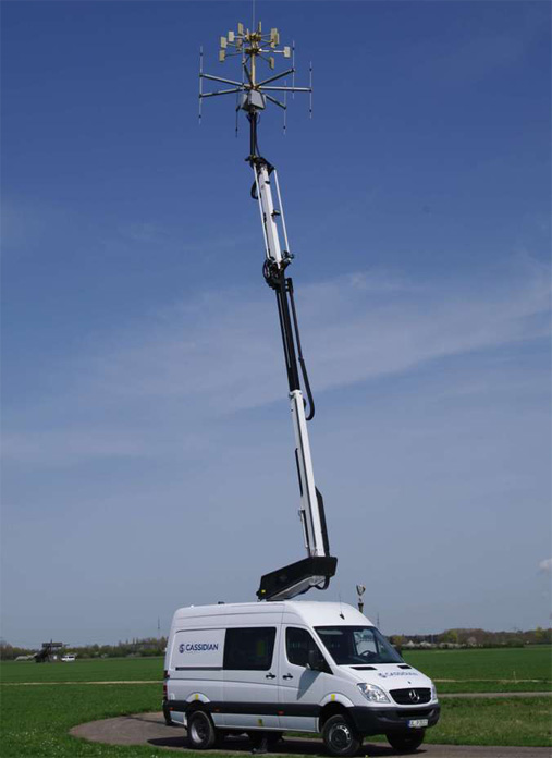 Airbus Defence and Space’s Passive Radar – here shown the demonstrator vehicle – uses available radio signals to locate air traffic. (Photo: Airbus DS)