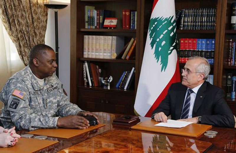 Lebanese Army Chief Receives US Central Command Chief
