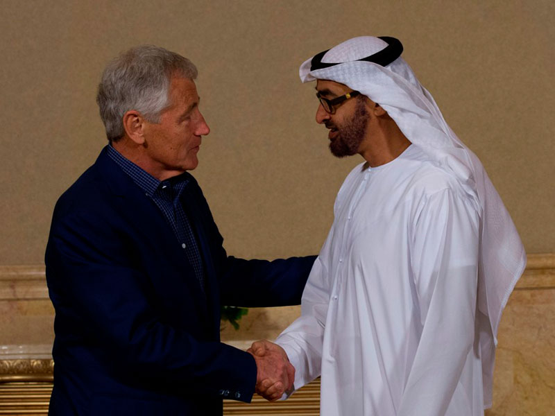 Mohamed bin Zayed, Chuck Hagel Discuss Bilateral Defense