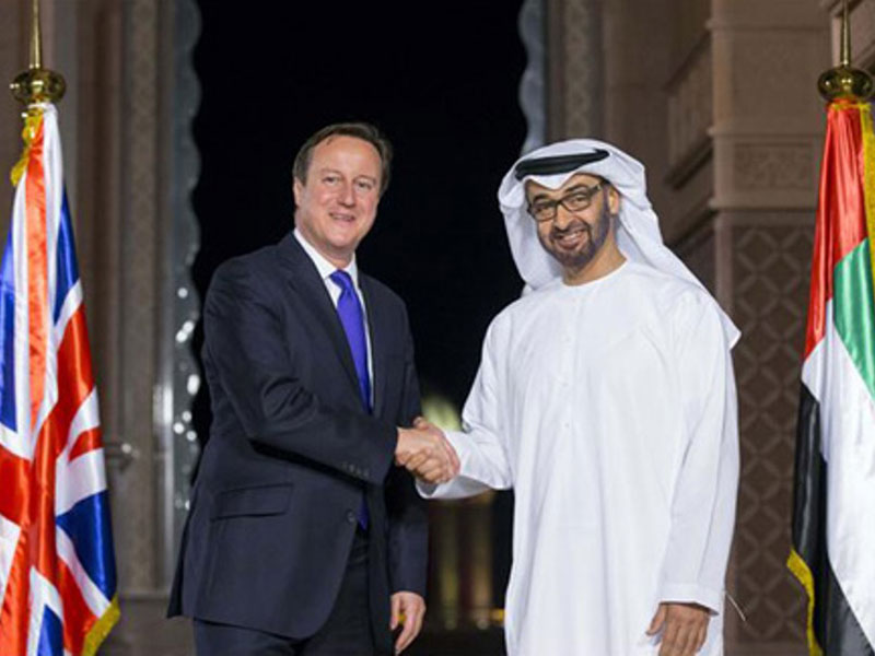 Mohamed bin Zayed Meets British PM, Algerian President