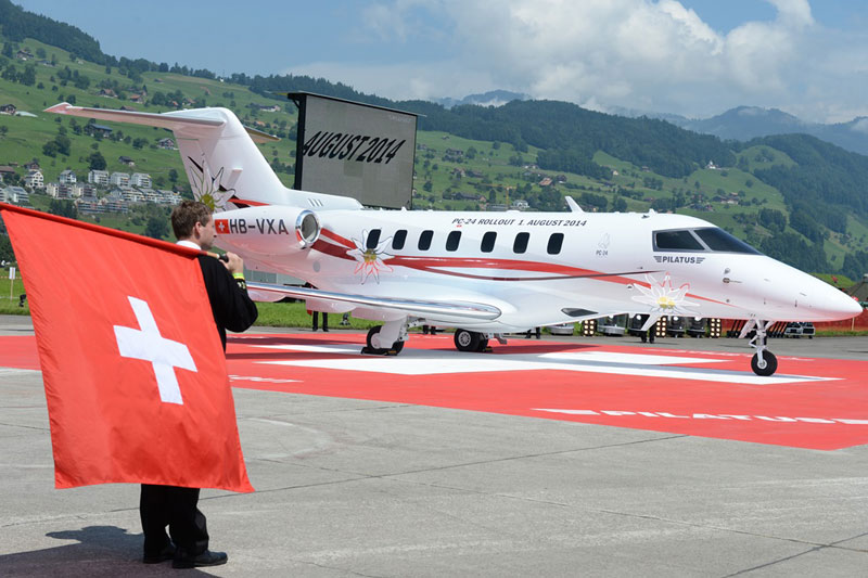 Pilatus Unveils First PC-24 Prototype