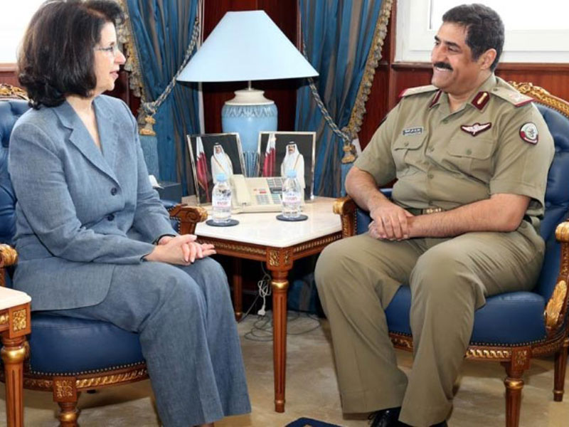 Qatar’s Defense Minister Meets Outgoing U.S. Ambassador