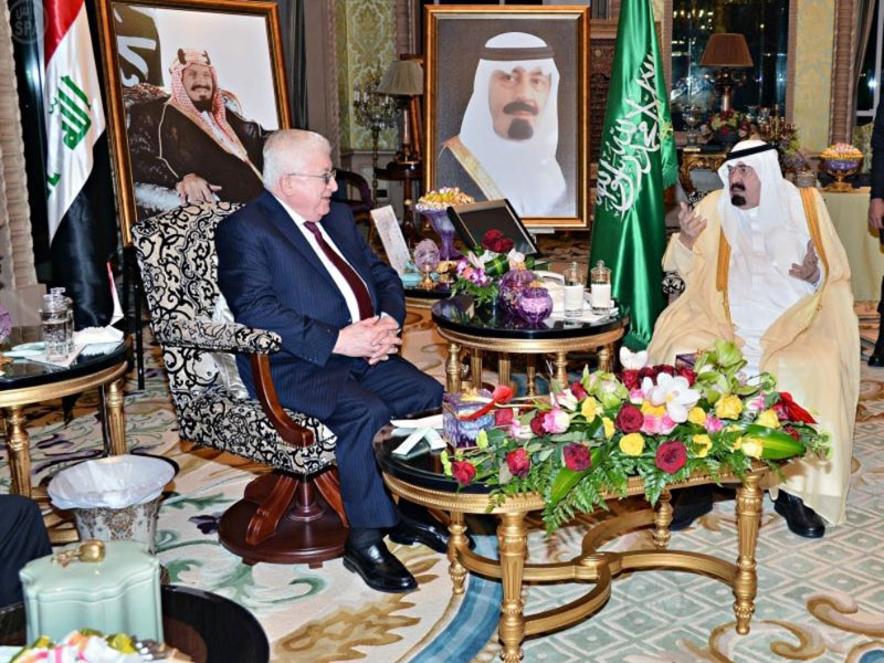 Saudi King Receives New Iraqi President