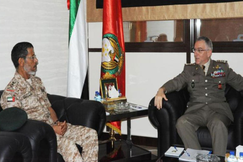 UAE Chief of Staff Receives Italian Counterpart