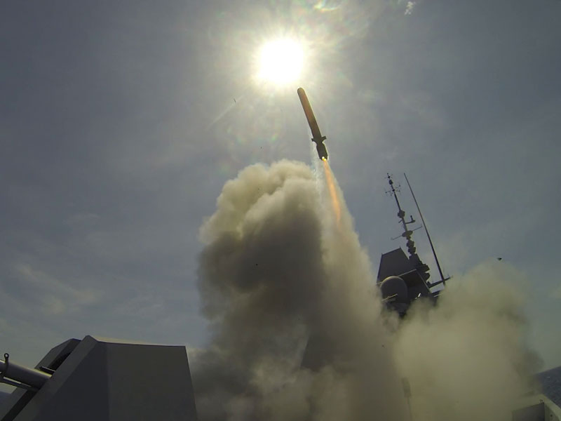 FREMM Aquitaine Fires Naval Cruise Missile