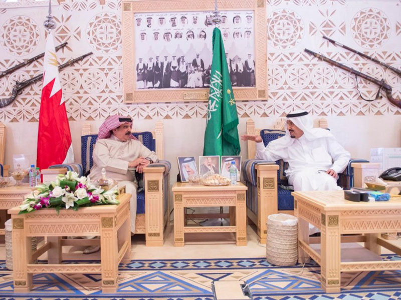 New Saudi King Receives King of Bahrain
