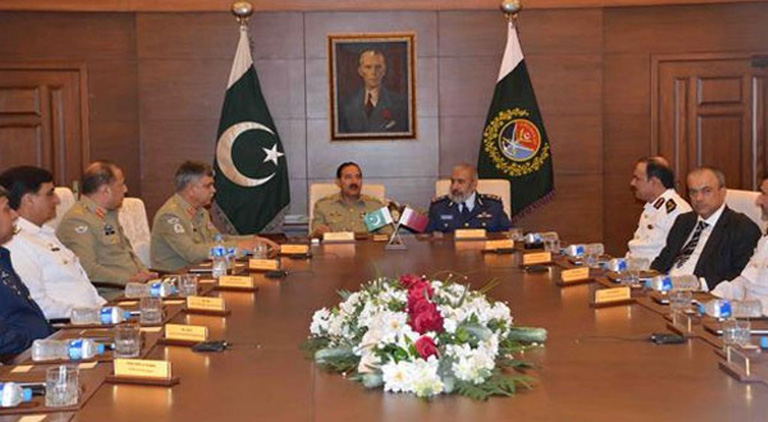 Pakistan, Qatar Military Leadership Discuss Mutual Cooperation