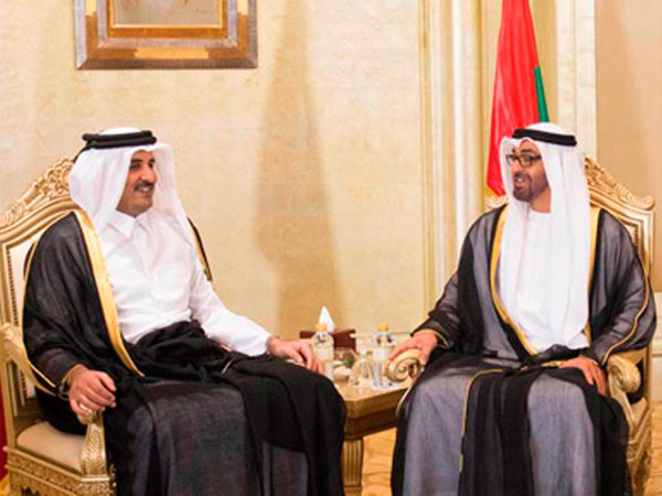 Qatar’s Emir Meets Crown Prince of Abu Dhabi