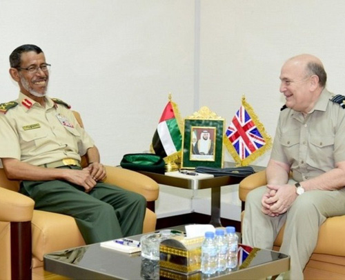 UAE Chief-of-Staff Receives Chief of British Defence Staff