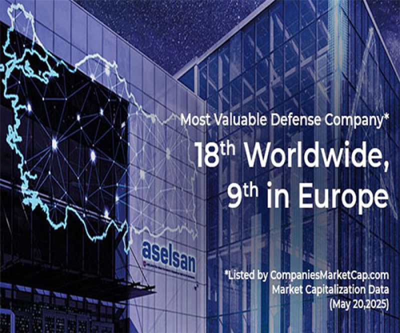 ASELSAN Ranks 18th Most Valuable Defense Company in the World; 9th in Europe