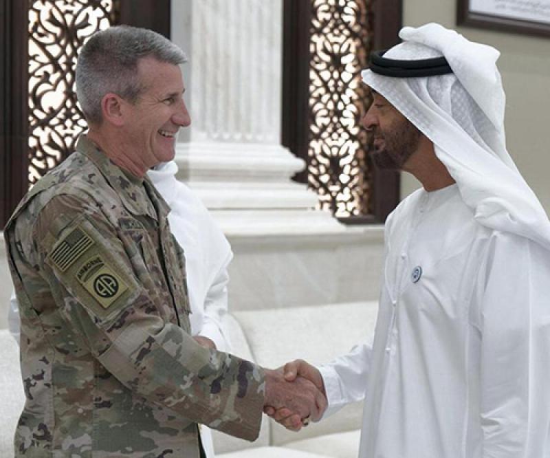 Abu Dhabi Crown Prince Receives US Commander in Afghanistan