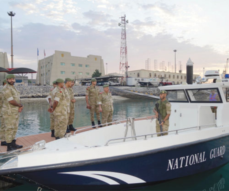Bahrain’s National Guard Staff Director Inspects Marine Support Unit