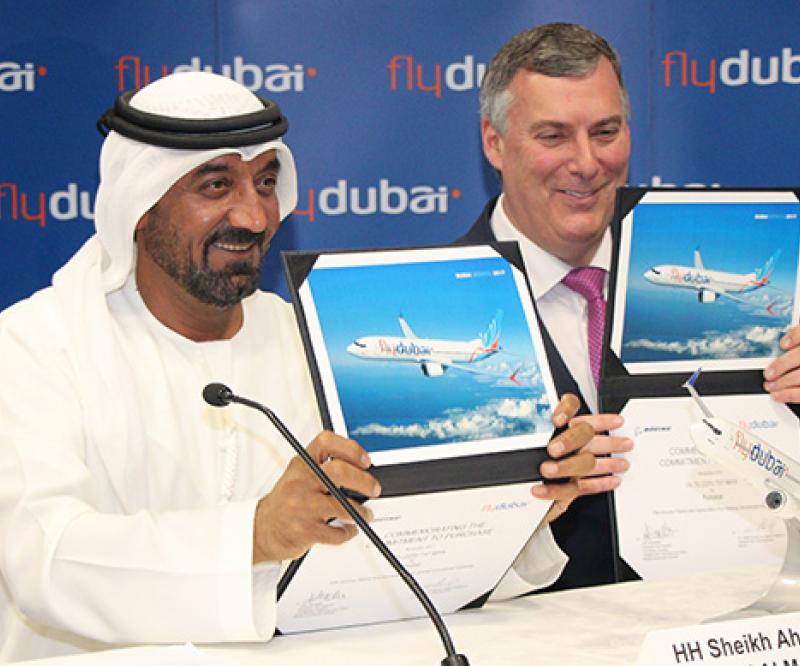 Boeing, flydubai Sign Historic Deal for 225 737 MAX Airplanes