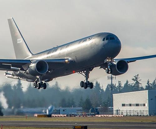Boeing KC-46A Tanker for U.S. Air Force Passes First Flight