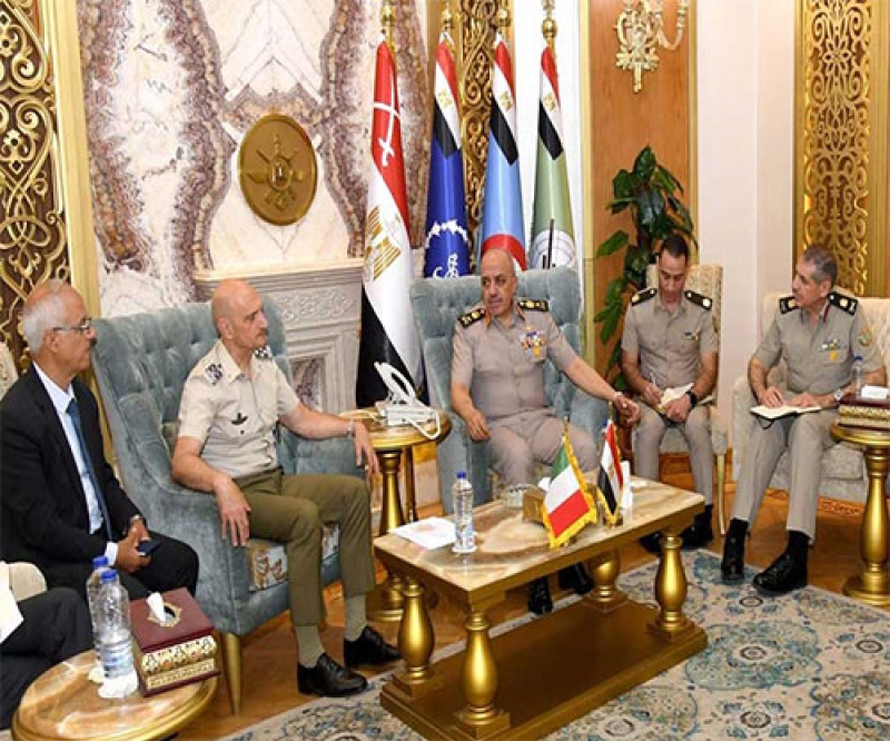 Chief of Staff of Egyptian Armed Forces Meets Chief of Italian Defence Staff