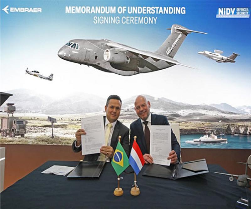 Embraer, Netherlands Industries for Defence & Security to Expand Cooperation 