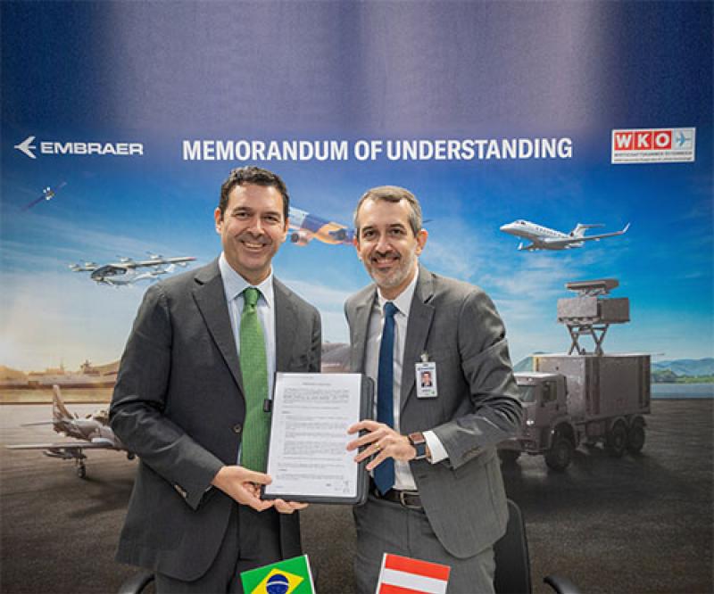 Embraer Signs MoU with AICAT to Boost Cooperation with Austrian Aerospace Industry