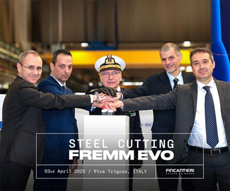 Fincantieri Starts Work on First Next-Generation FREMM Frigate for Italian Navy