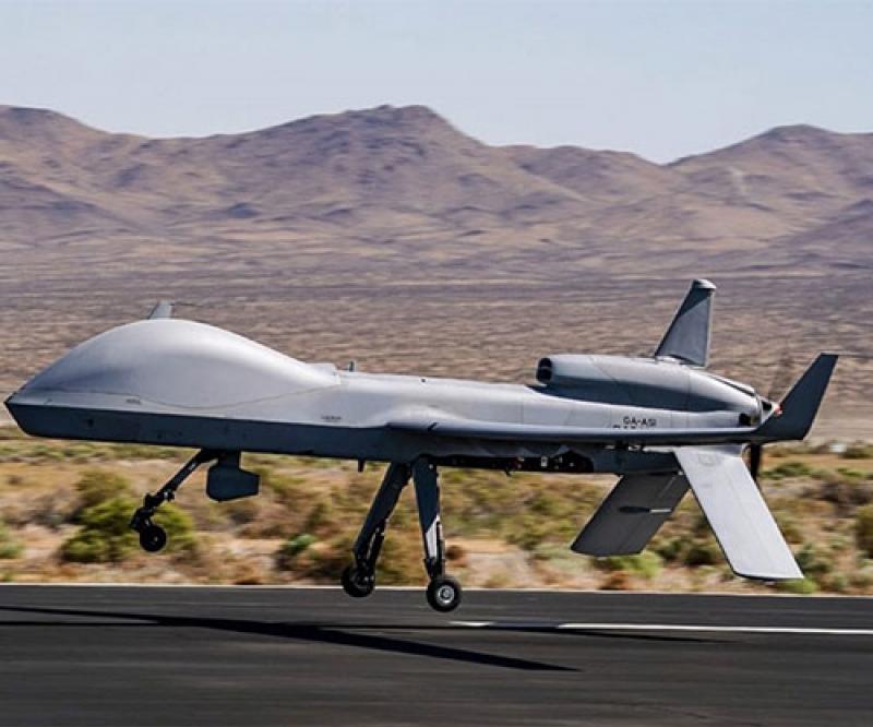 GA-ASI Performs First Flight of New Heavy Fuel Engine for Gray Eagle ER