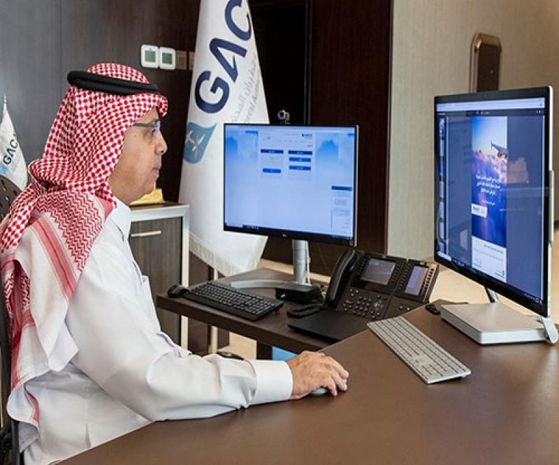 GACA's President Inaugurates Electronic Portal to Serve Passengers