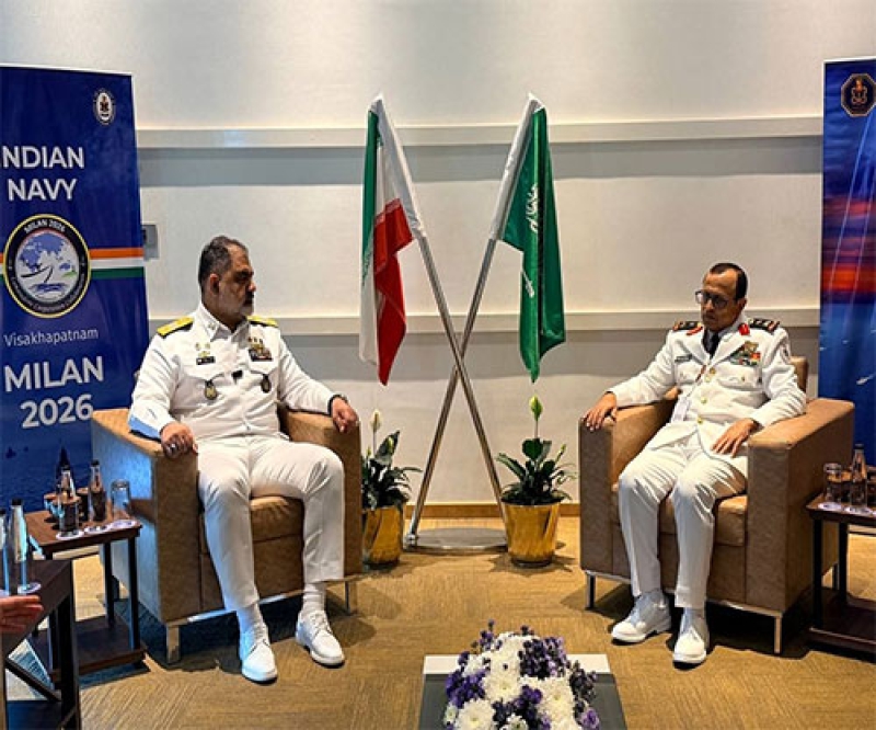 Iranian Navy Chief Meets Russian, Saudi Commanders at MILAN 2026 Drill in India