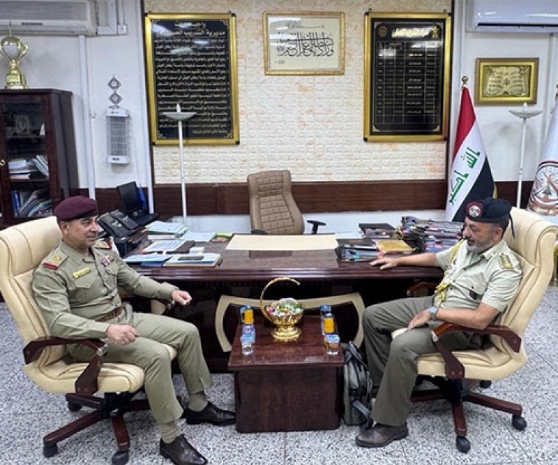 Iraq’s Directorate of Military Training, Italian Military Attaché Explore Cooperation Prospects
